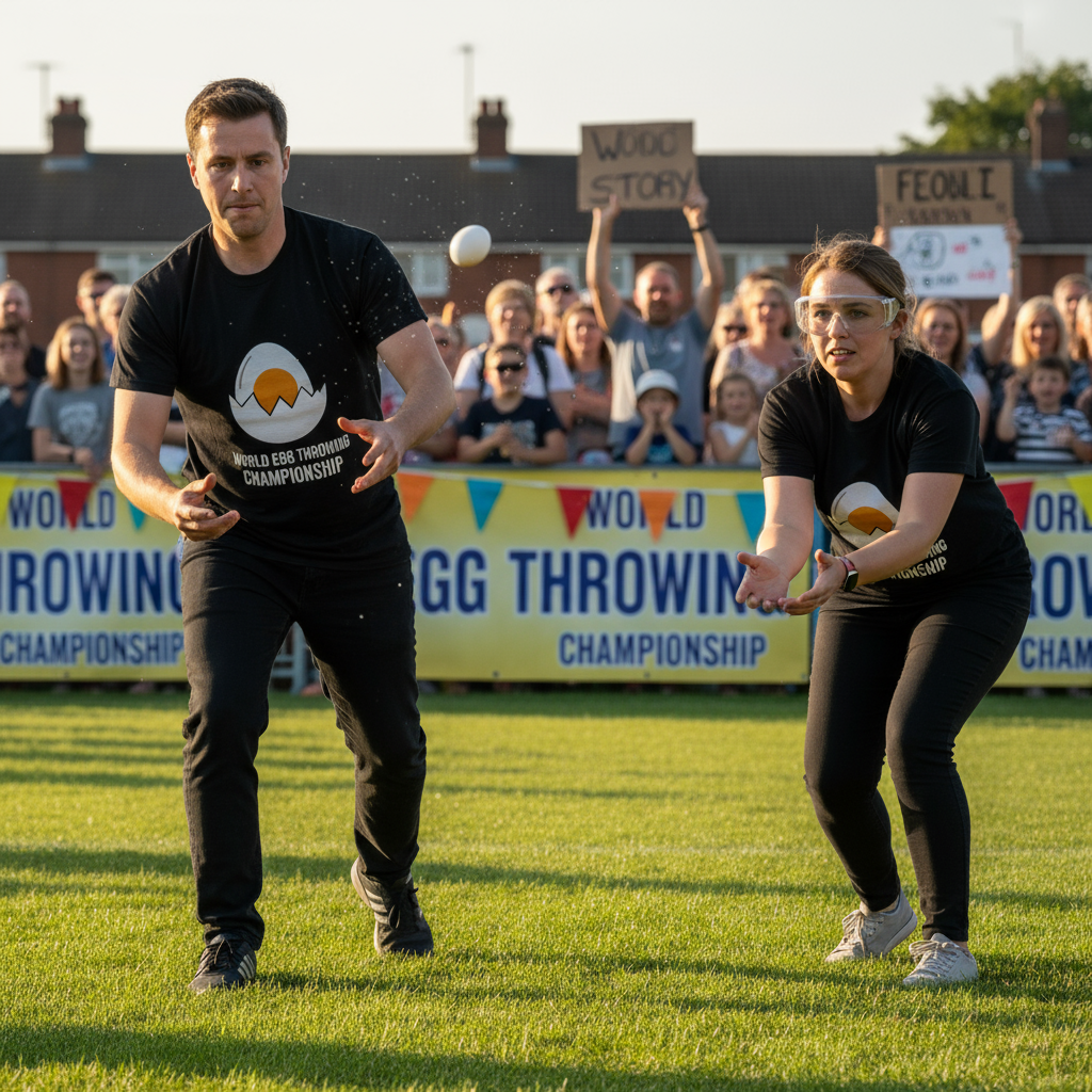 Egg Throwing Championship – Wenn Eier zur Extremsportart werden