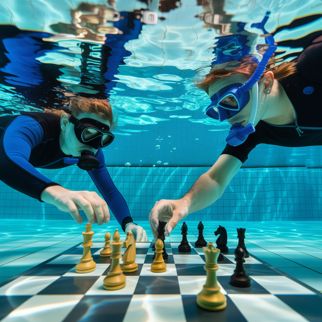 Unter Wasser Schach – Wenn Strategie auf Atemtechnik trifft