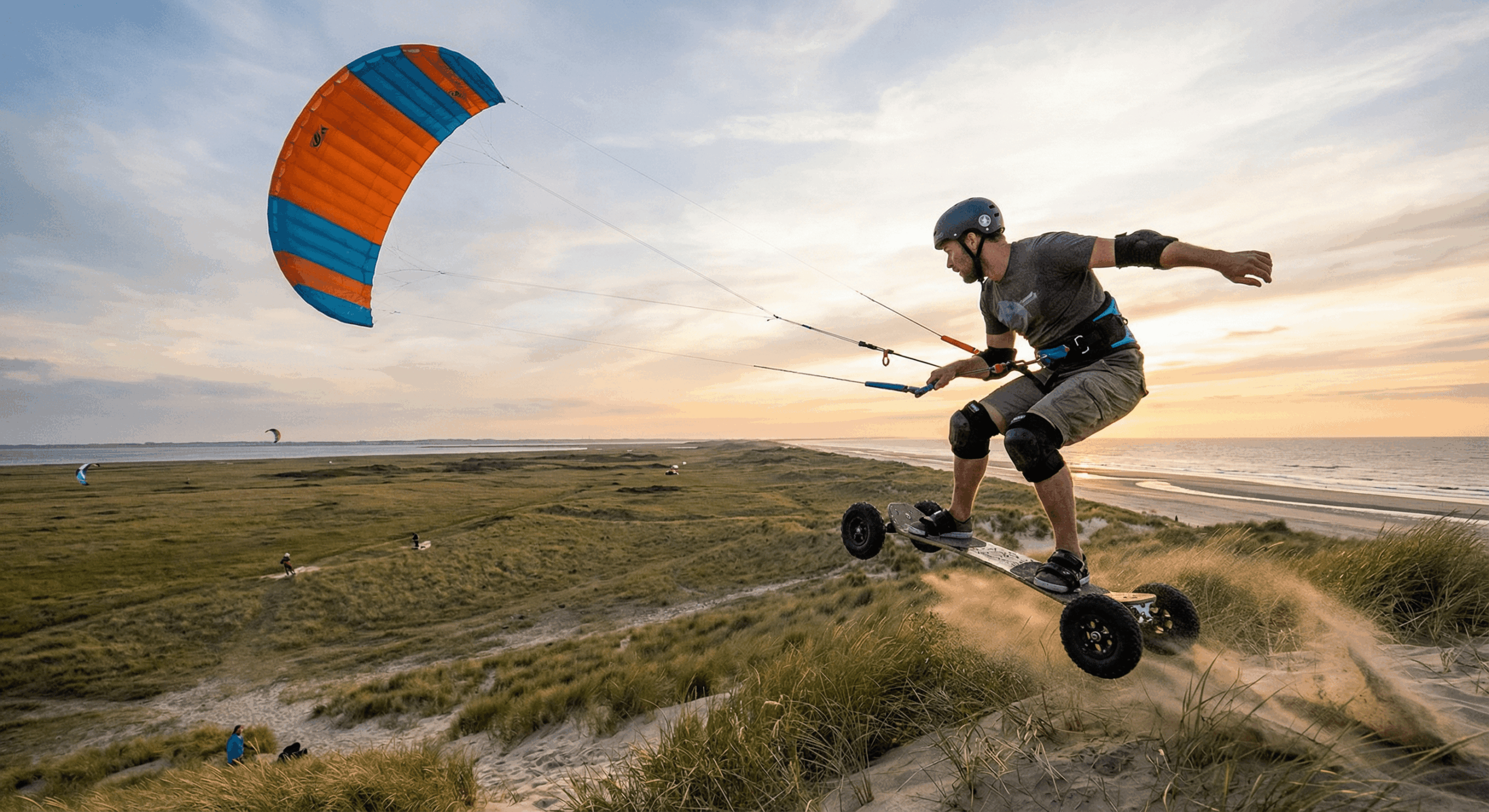 Kite Landboarding – Fahren mit Windkraft an Land